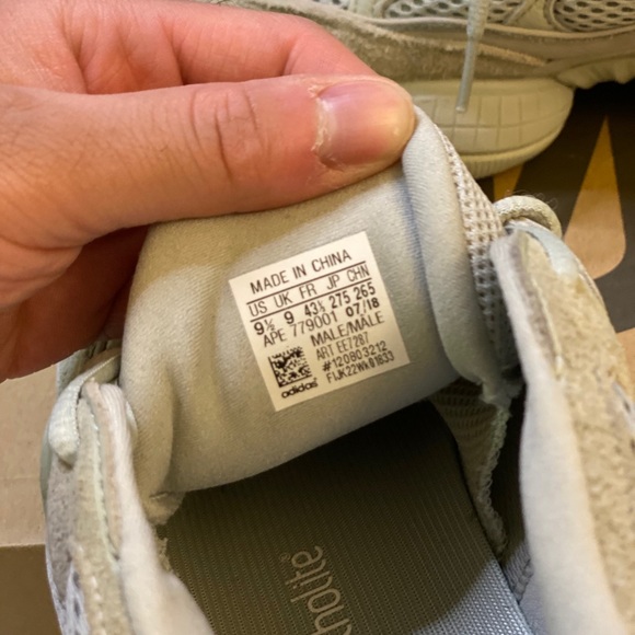 adidas gazelle silver green womens YEEZY 500 BOOST | Salt | Code: EE7287